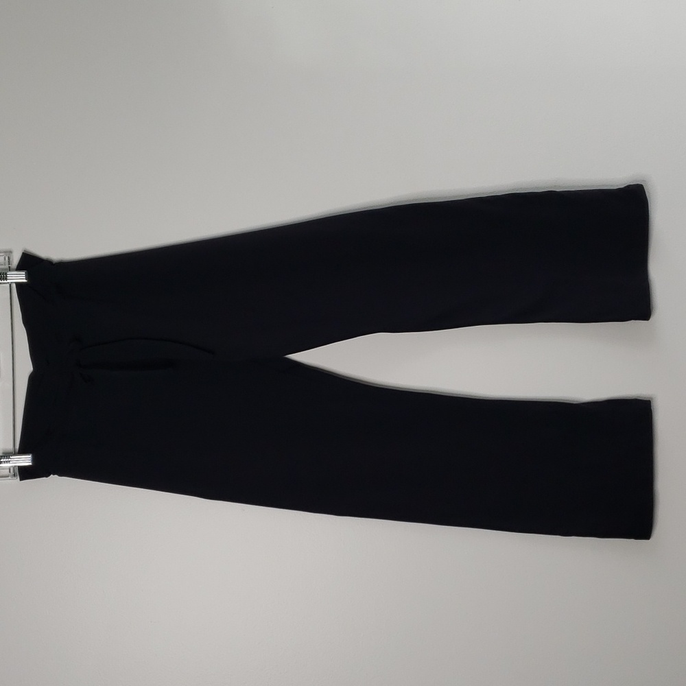 Prana Breathe‎ cross-over front yoga pants black drawstring waist size small